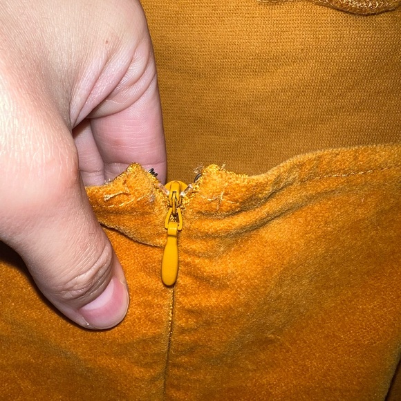 Corduroy mini dress in burnt orange size medium - Picture 4 of 6